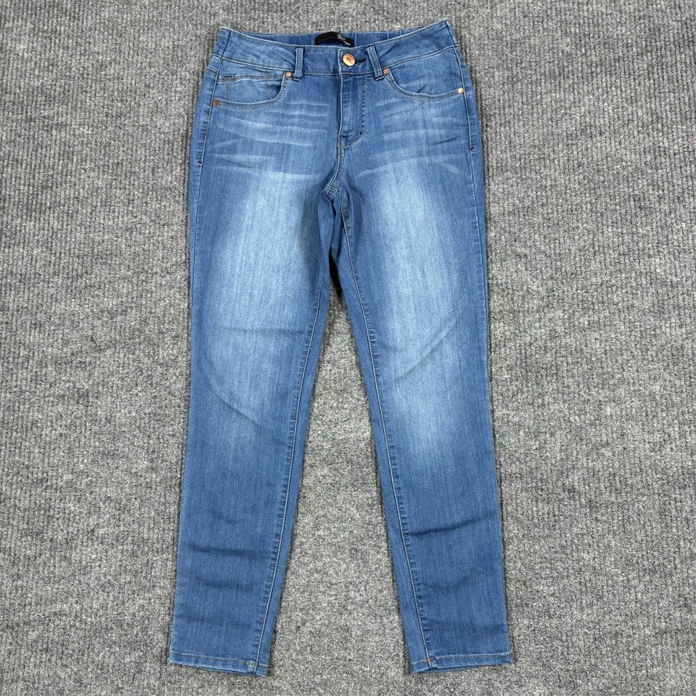 1822 Denim Womens Skinny Jeans Size 8 Blue Cotton Stretch Casual Mid Rise